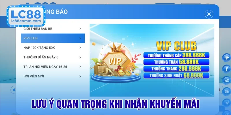 Điều thành viên cần biết khi nhận ưu đãi